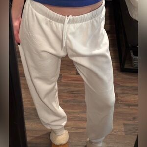 White sweatpants